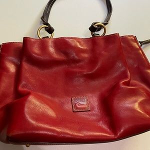 Dooney Bourke RED Florentine Vachetta Leather Bag